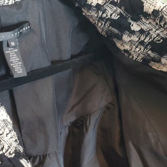 Robert Rodriguez Black and Ivory Wool Blend Short Jacket Size 10 - Picture 12 of 15